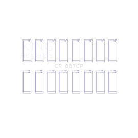 King Engine Bearings Connecting Rod Bearing Set for 2000-2002 International 3000IC (CR 887CP 020)