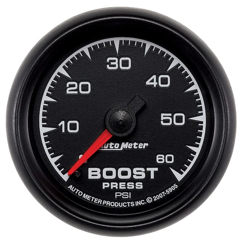 AutoMeter ES 52mm 0-60 PSI Mechanical Boost Gauge (5905)