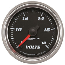 Load image into Gallery viewer, AutoMeter Pro-Cycle Gauge Voltmeter 2 1/16in 18V Digital Stepper Motor Black (19692)