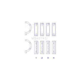 King Engine Bearings Main Bearing Set for 2005-2008 Dodge Magnum (MB4074SI)