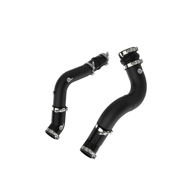 aFe BladeRunner Aluminum Hot and Cold Charge Pipe Kit Black RAM Diesel Trucks 19-23 L6-6.7L (td) (46-20614-B)