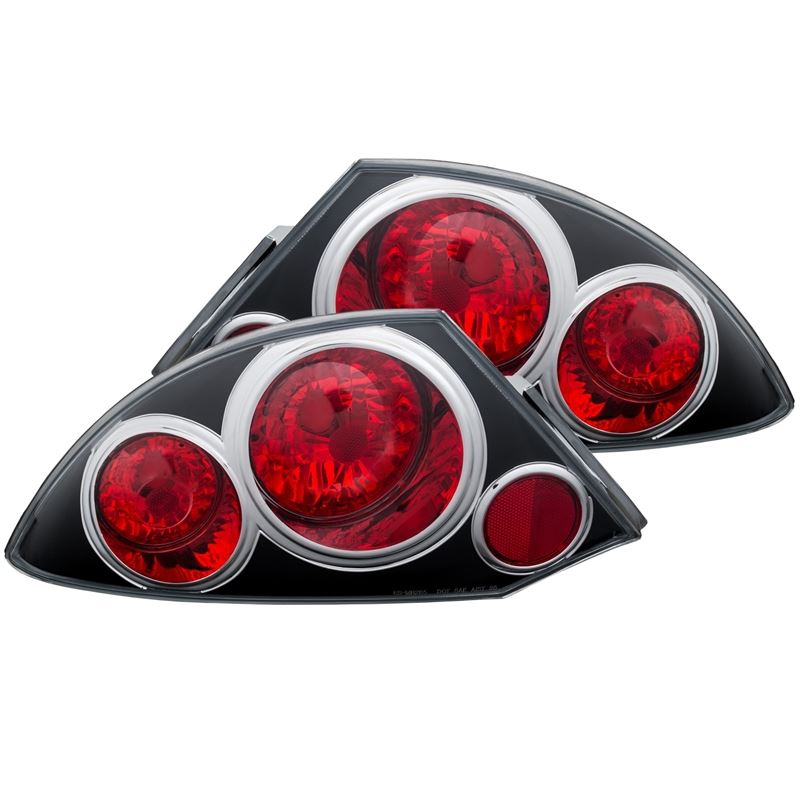 ANZO USA 2000-2005 Mitsubishi Eclipse Taillights Black (221081)