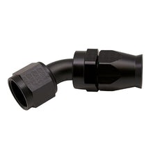 Load image into Gallery viewer, DeatschWerks 10AN Female Swivel 45-Degree Hose End PTFE (Incl Olive Insert) - Anodized Matte Black(6-02-0859-B)