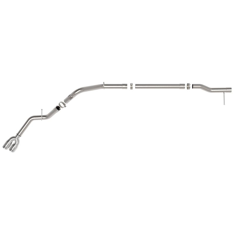 aFe Rebel XD Series 3 IN 304 Stainless Steel DPF-Back Exhaust w/Dual Polished Tips (49-34145-P)