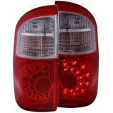 ANZO USA 2004-2006 Toyota Tundra LED Taillights Red/Clear (311060)