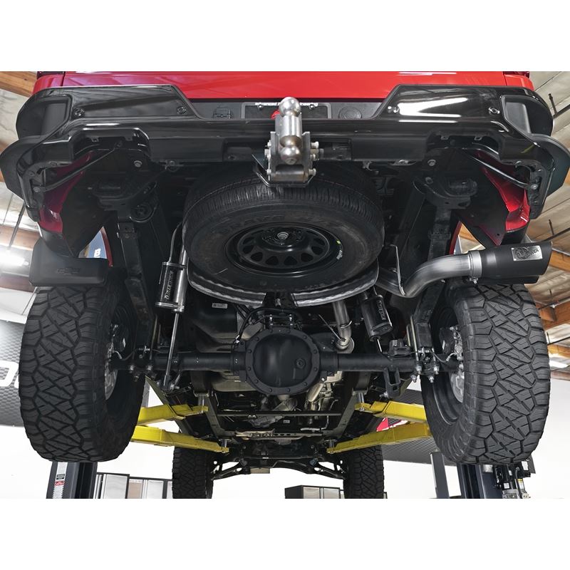 aFe Apollo GT Series 3 IN 409 Stainless Steel Cat-Back Exhaust System w/ Black Tip (49-44107-B)