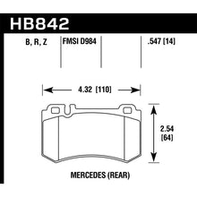 Load image into Gallery viewer, Hawk Performance HPS 5.0 Brake Pads (HB842B.547)