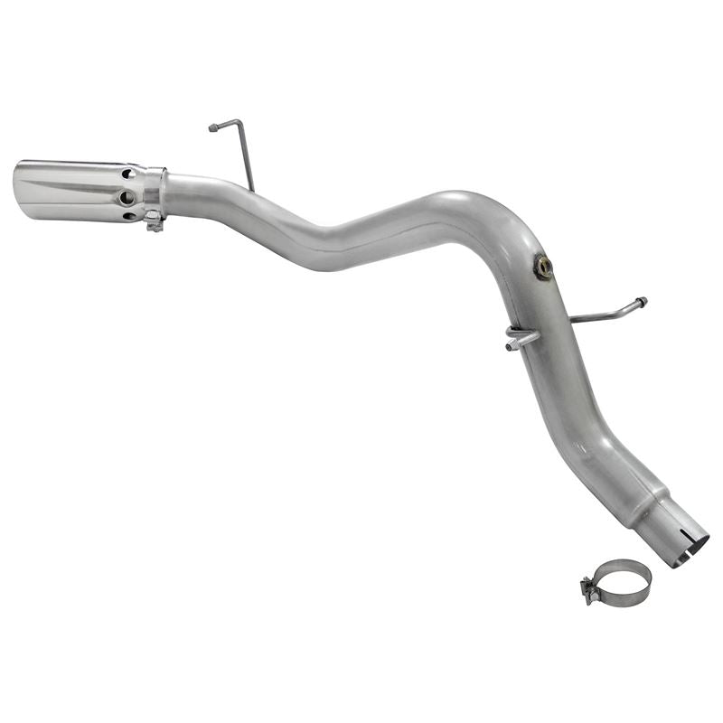 aFe ATLAS 3-1/2 IN Aluminized Steel DPF-Back Exhaust System w/Polished Tip (49-04064-P)