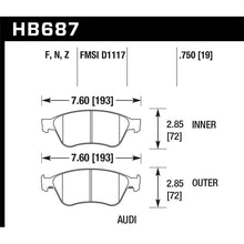 Load image into Gallery viewer, Hawk Performance HPS 5.0 Brake Pads (HB687B.750)