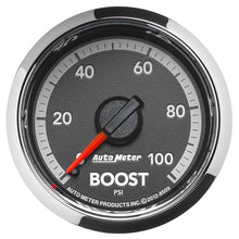 Load image into Gallery viewer, AutoMeter Gen4 Dodge Factory Match 52.4mm Mechanical 0-100 PSI Boost Gauge (8509)