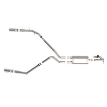 Load image into Gallery viewer, aFe Gemini XV 3 IN 304 Stainless Steel Cat-Back Exhaust System w/ Cut-Out Polished for 2019-2021 Ram 1500(49-32081-P)