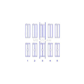 King Engine Bearings Main Bearing Set for 1962 Dodge 880 (MB 555AM 020)