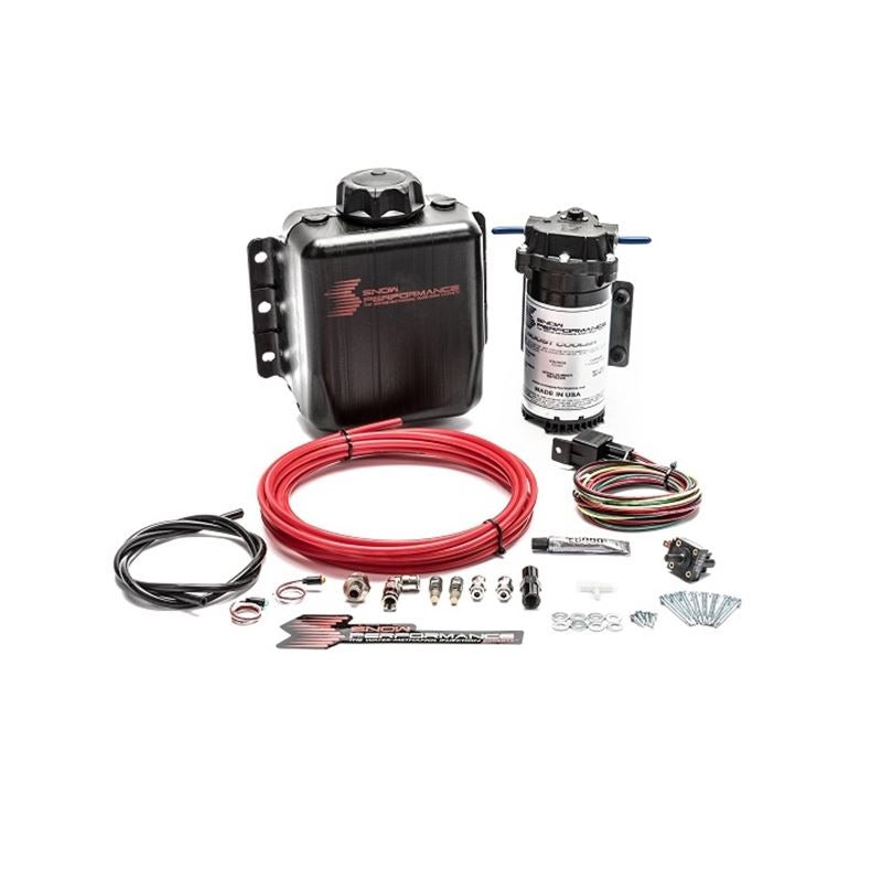 Snow Performance Stg 1 Boost Cooler TD Water Injection Kit (Incl. Red Hi-Temp Tubing/Quick Fittings) (SNO-301)