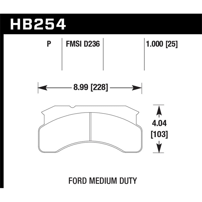 Hawk Performance Super Duty Brake Pads (HB254P1.00)