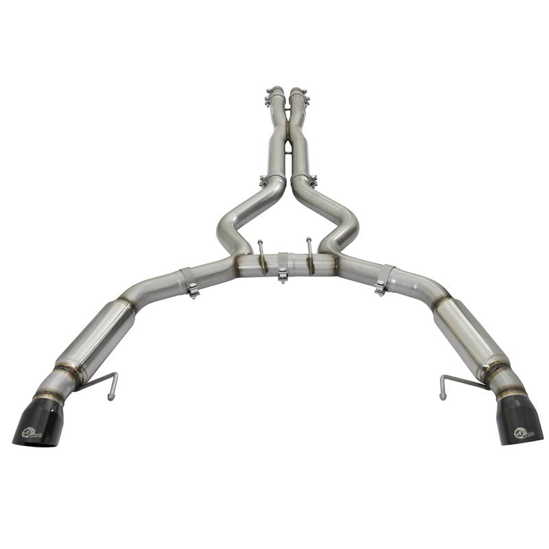 aFe MACH Force-Xp 304 Stainless Steel Cat-Back Exhaust System w/ Muffler Black Tip (49-33088-B)