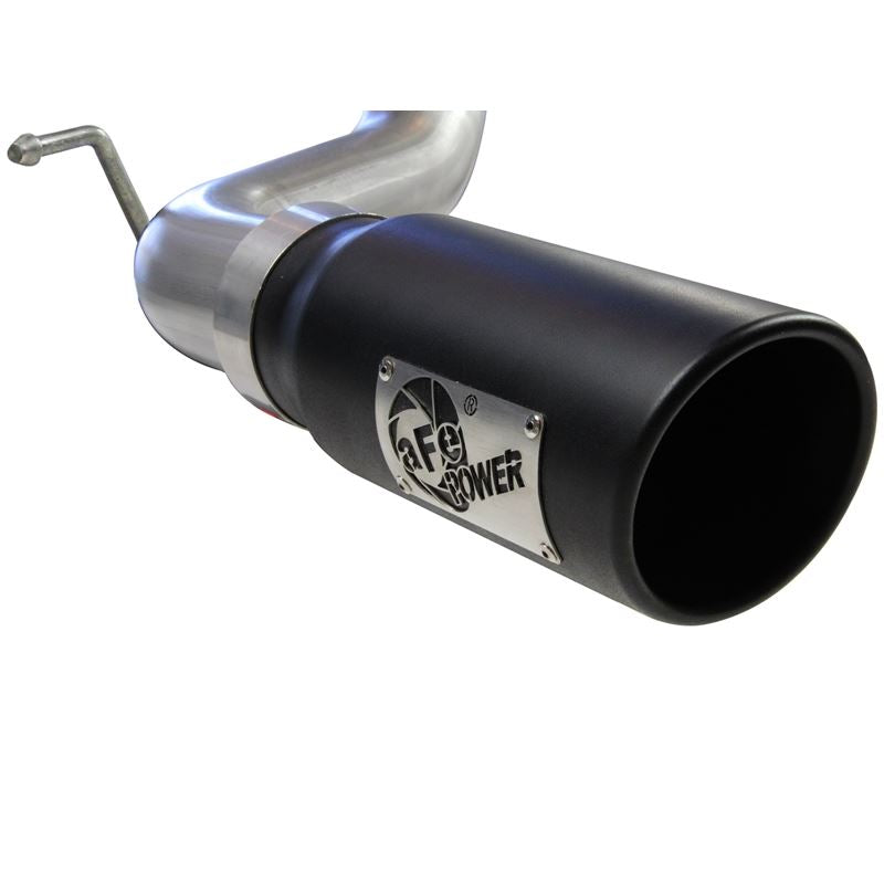 aFe MACH Force-Xp 3 IN 409 Stainless Steel Cat-Back Exhaust System w/Black Tip (49-46022-B)