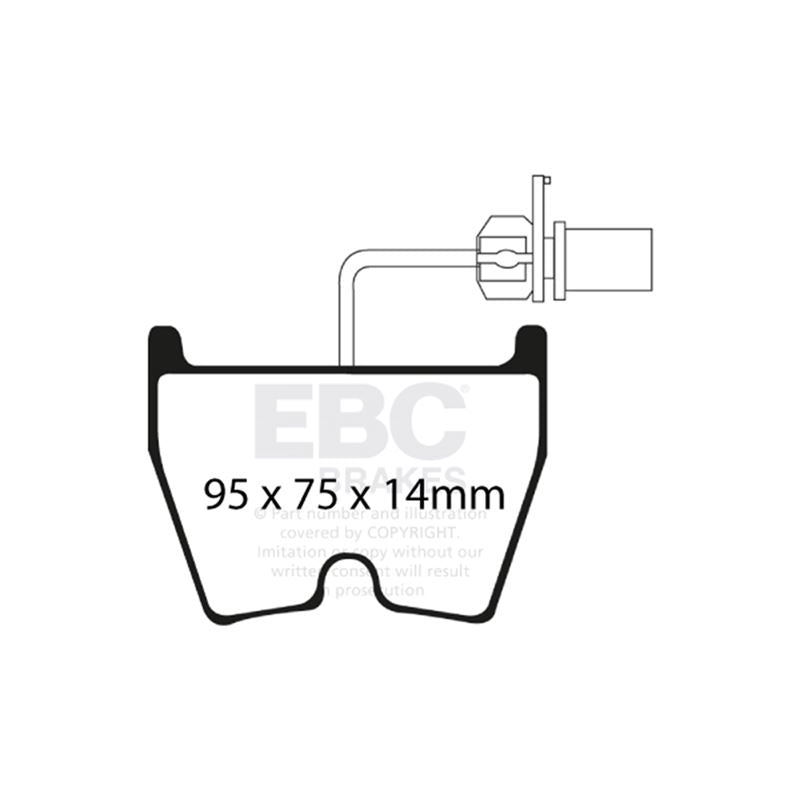 EBC Yellowstuff Street And Track Brake Pads (DP41513R)