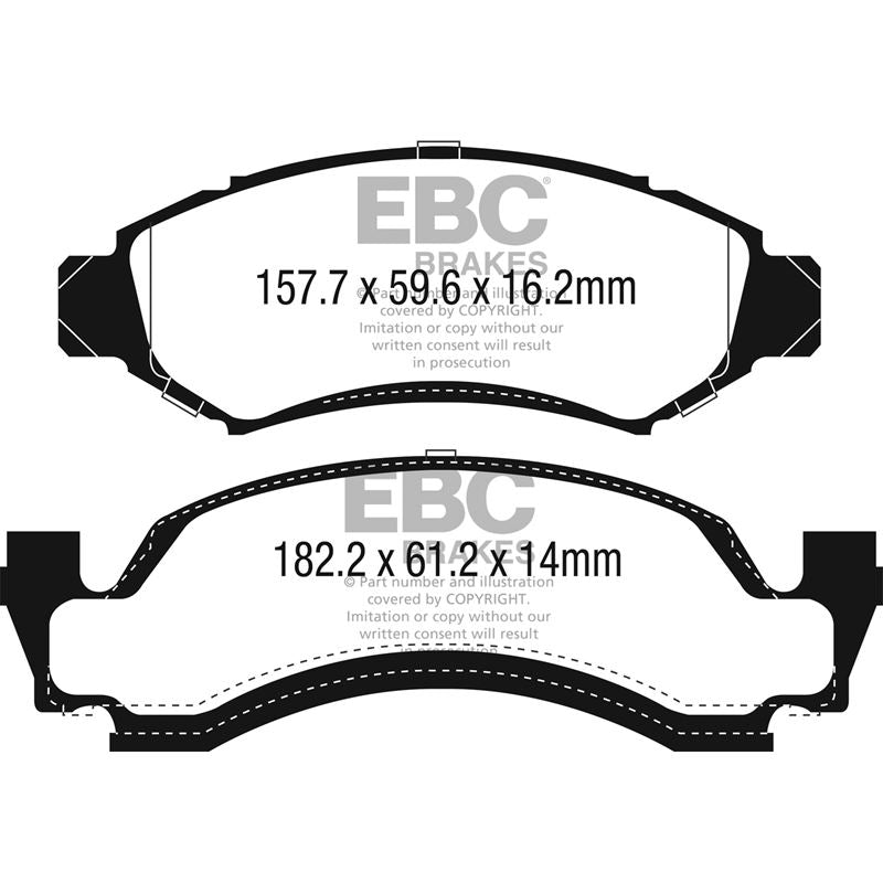 EBC Redstuff Ceramic Low Dust Brake Pads (DP31265C)