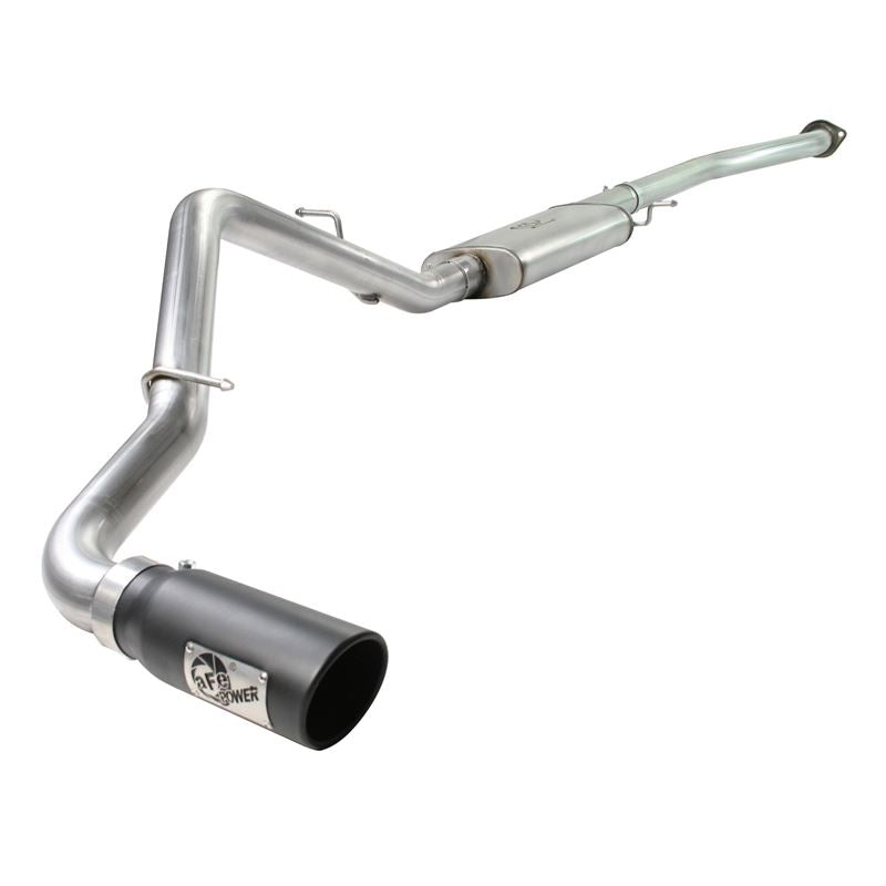 aFe MACH Force-Xp 3 IN 409 Stainless Steel Cat-Back Exhaust System w/Black Tip (49-44013-B)