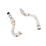 GTHaus Turbo-Back (outlet) Down Pipe catless for 2014-2019 Mercedes-Benz CLA45 AMG(ME4613002)