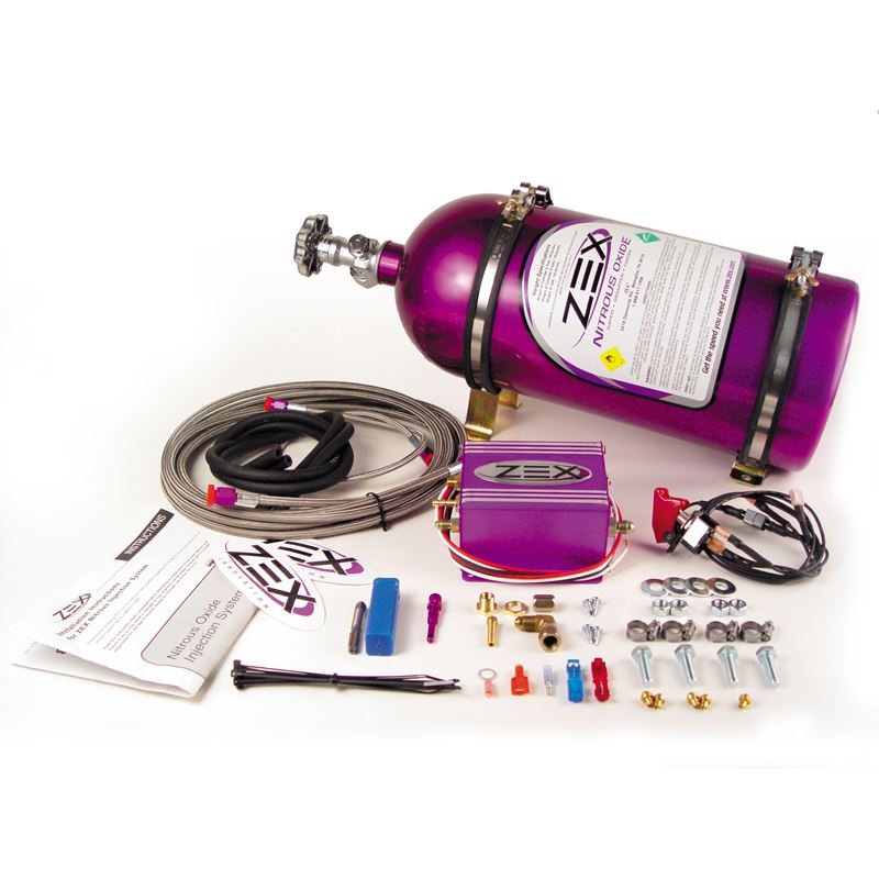 ZEX Dry Nitrous System with Purple Bottle for 1986-1995 Ford Mustang (82015)