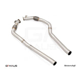 GTHAUS Meistershaft Front Pipe (Removes front resonator); Stainless Steel (AU1313001)