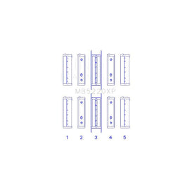 King Engine Bearings Main Bearing Set for 2000-2015 Subaru Outback (MB5220XP0.25)