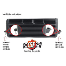 Load image into Gallery viewer, CSF Cooling - Racing &amp; High Performance Division BMW N54 High-Performance Stepped Core Intercooler - Black (8127B)