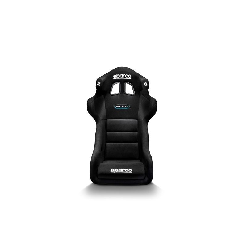 Sparco PRO ADV QRT Racing Seats, Black/Black Cloth with Black Stitch (008017RNR)