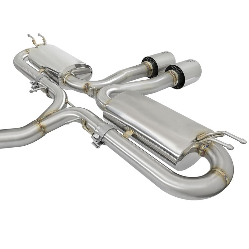 Takeda 3 IN 304 Stainless Steel Cat-Back Exhaust System w/ Polished Tips (49-36621-P)