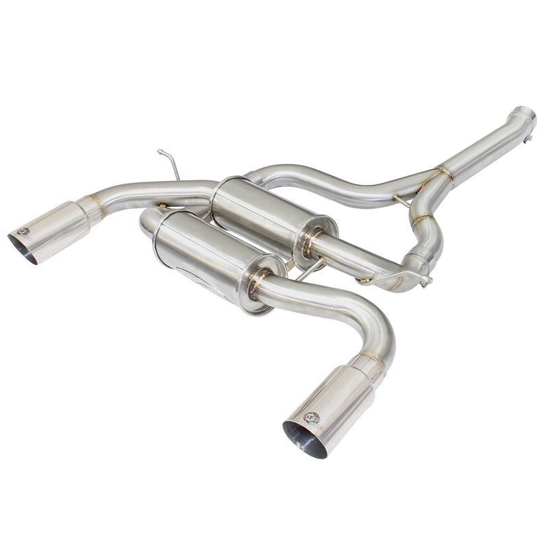 aFe MACH Force-Xp 2-1/2in Stainless Steel Downpipe-Back Exhaust Sys w/Polished Tip (49-36325-P)