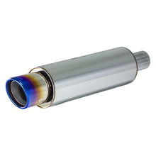 Load image into Gallery viewer, APEXi® N1-X 304 SS Round Silver Exhaust Muffler with Titanium Tip (156-A021)