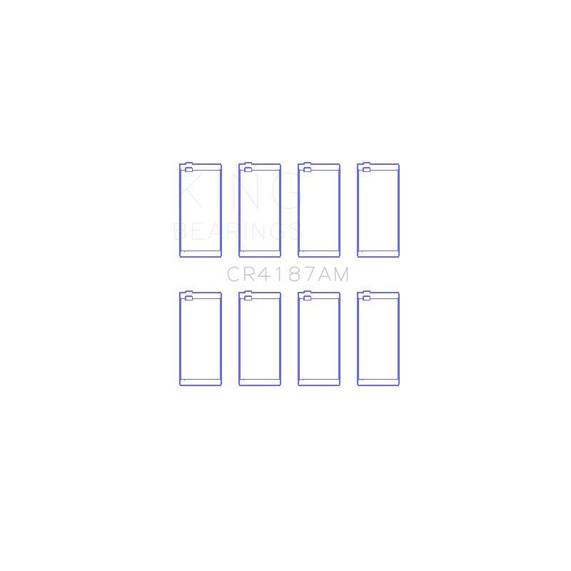 King Engine Bearings Connecting Rod Bearing Set for 1985 Toyota Pickup (CR4187AM0.5)