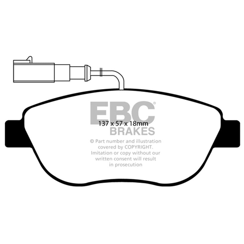 EBC Yellowstuff Street And Track Brake Pads (DP41383R)