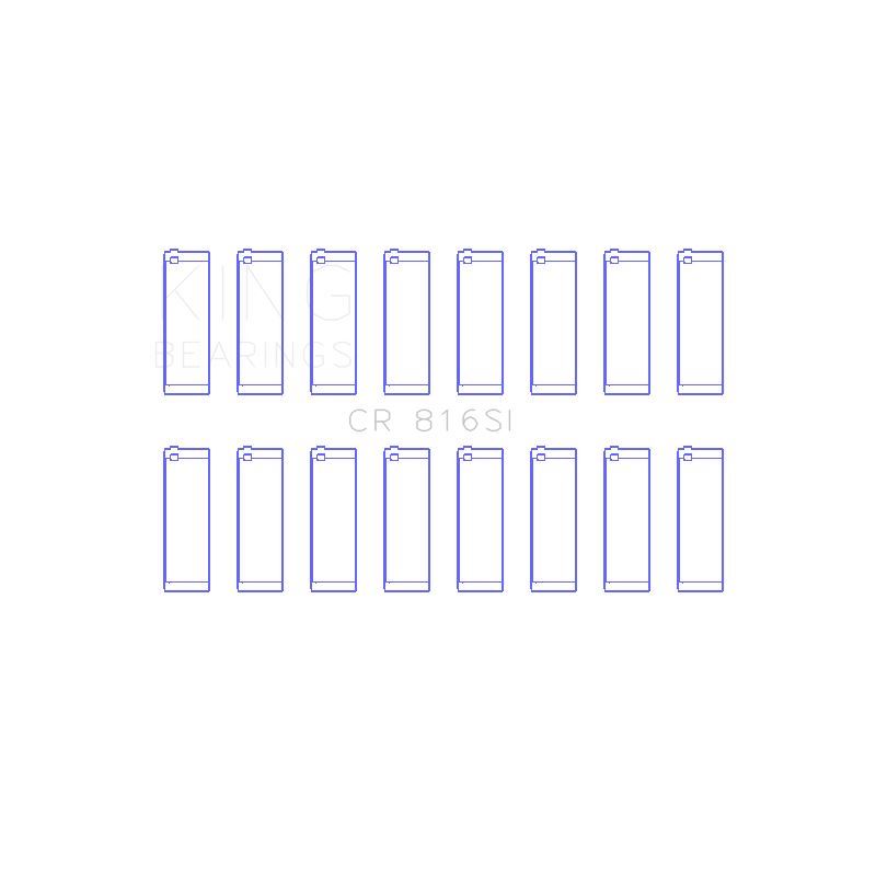 King Engine Bearings Connecting Rod Bearing Set for 1969-1973 Mercury Marquis (CR 816SI 020)