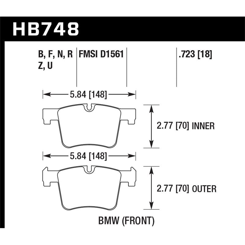 Hawk Performance DTC-80 Brake Pads (HB748Q.723)