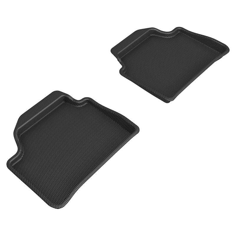 3D Maxpider 12-19 BMW 1 Series Kagu Rear Floor Mat- Black (L1BM03621509)