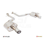 GTHAUS Musa GTS (Ultimate Sport Performance) Exhaust; 2x102mm Tips; Stainless Steel (LE0711503)