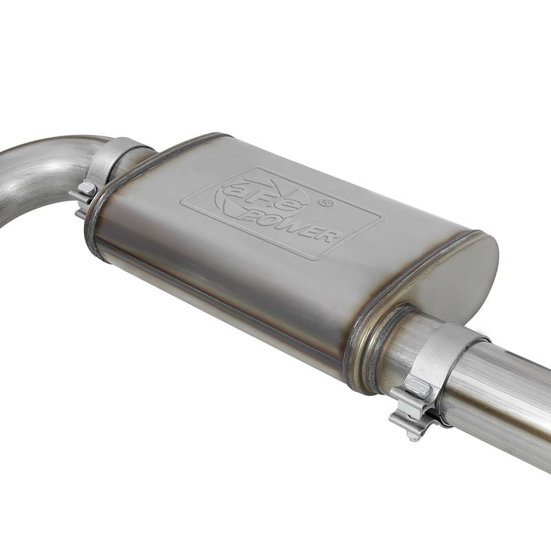 aFe MACH Force-Xp 3 IN 409 Stainless Steel Cat-Back Exhaust System w/ Black Tip (49-44096-B)