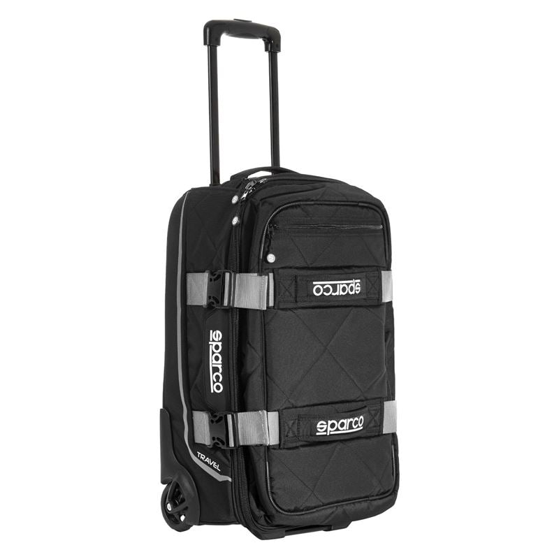 Sparco Travel Carry-On Bag, Black/Silver (016438NRSI)