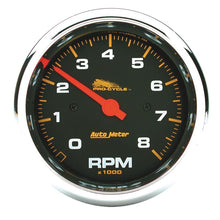 Load image into Gallery viewer, AutoMeter Pro-Cycle Gauge Tach 3 3/4in 8K Rpm 2and4 Cylinder Black (19300)