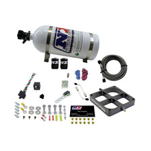 Load image into Gallery viewer, Nitrous Express Single Entry Crossbar 8500 Based Throttle Body Nitrous Kit w/10lb Bottle (63980-10)