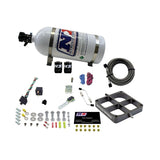 Nitrous Express Single Entry Crossbar 8500 Based Throttle Body Nitrous Kit w/10lb Bottle (63980-10)