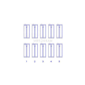 King Engine Bearings Main Bearing Set for 1988-1991 Honda CRX (MB5244AM0.5)