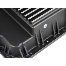 Load image into Gallery viewer, aFe Power Transmission Pan Black w/ Machined Fins (46-70242)