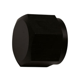 DeatschWerks 8AN Female Flare Cap - Anodized Matte Black(6-02-0715-B)