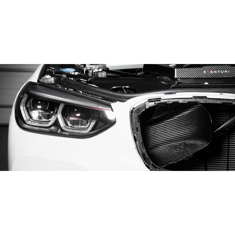 Eventuri BMW F97 X3M / F98 X4M Black Carbon Airbox Lid + Carbon Scoops (EVE-FX34M-CF-INT)