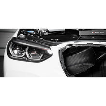 Load image into Gallery viewer, Eventuri BMW F97 X3M / F98 X4M Black Carbon Airbox Lid + Carbon Scoops (EVE-FX34M-CF-INT)