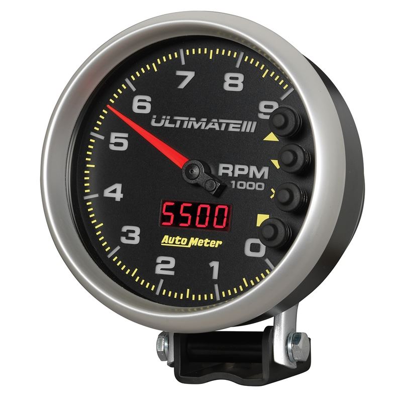 AutoMeter 5 inch Ultimate III Playback Tachometer 9000 RPM - Black (6887)