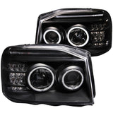 ANZO USA 2001-2004 Nissan Frontier Projector Headlights w/ Halo Black (CCFL) (111172)